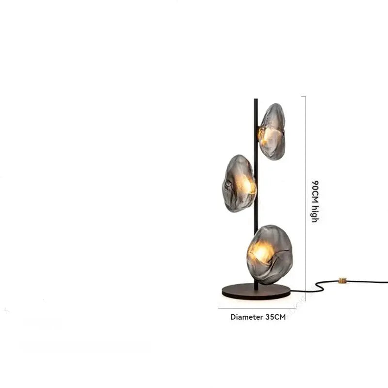 Selma – Luxury Unique Glass Petals LED Floor Lamp Lampasa.com