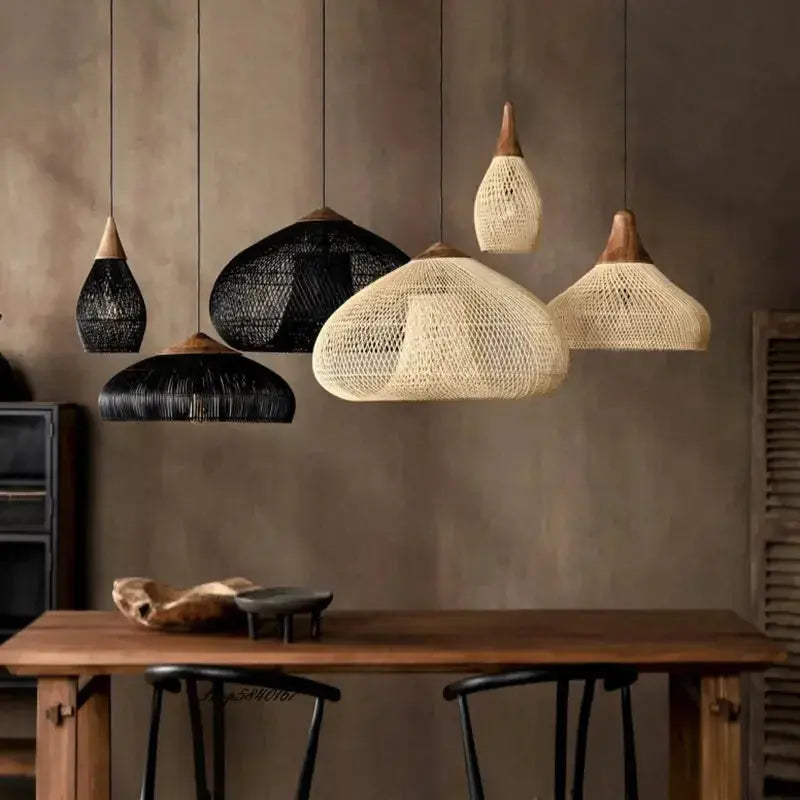 Ronja – High-Quality Handmade Rattan LED Pendant Light for Natural, Cozy Interiors Monalume