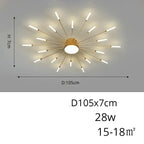 Arlo – Modern Scandinavian Fan-Shape Dimmable LED Ceiling Lamp Lampasa.com