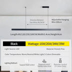 Einar – Dimmable Smart LED Pendant Light with Wooden Design and Sweep Sensor (Black & White Edition) Monalume.com