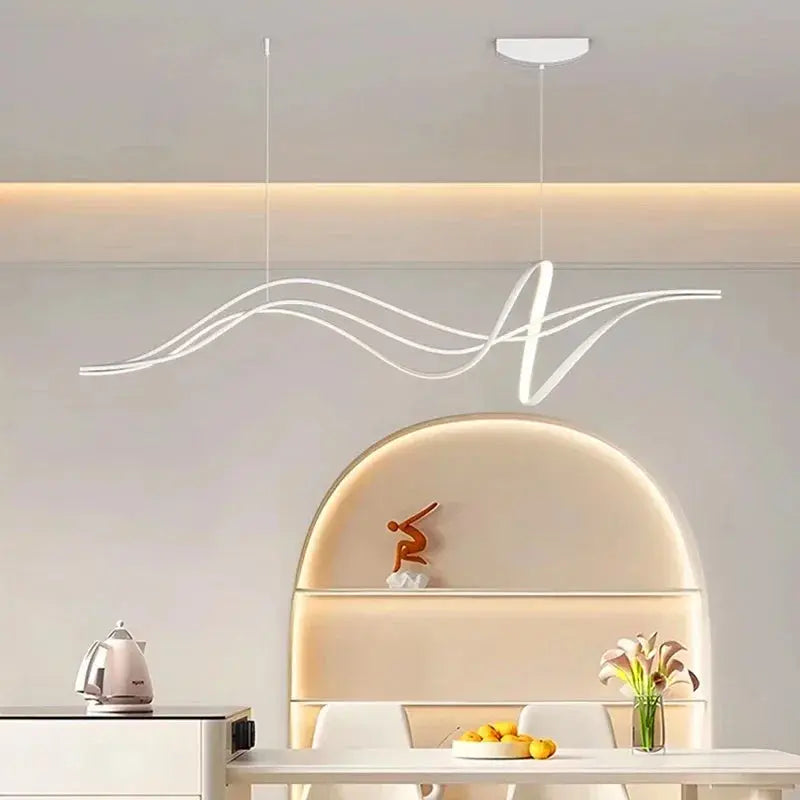 Arne – Modern Futuristic Dimmable LED Pendant Light for Dining Tables and Bars Monalume.com