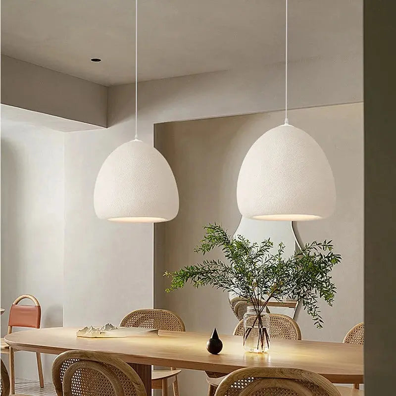 Akari – Handmade Japanese Wabi-Sabi LED Pendant Light for Minimalist Natural Interiors Monalume
