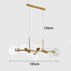 Hanna – Modern Dimmable LED Pendant Light with Glass Ball Design for Dining Tables and Bars Monalume.com