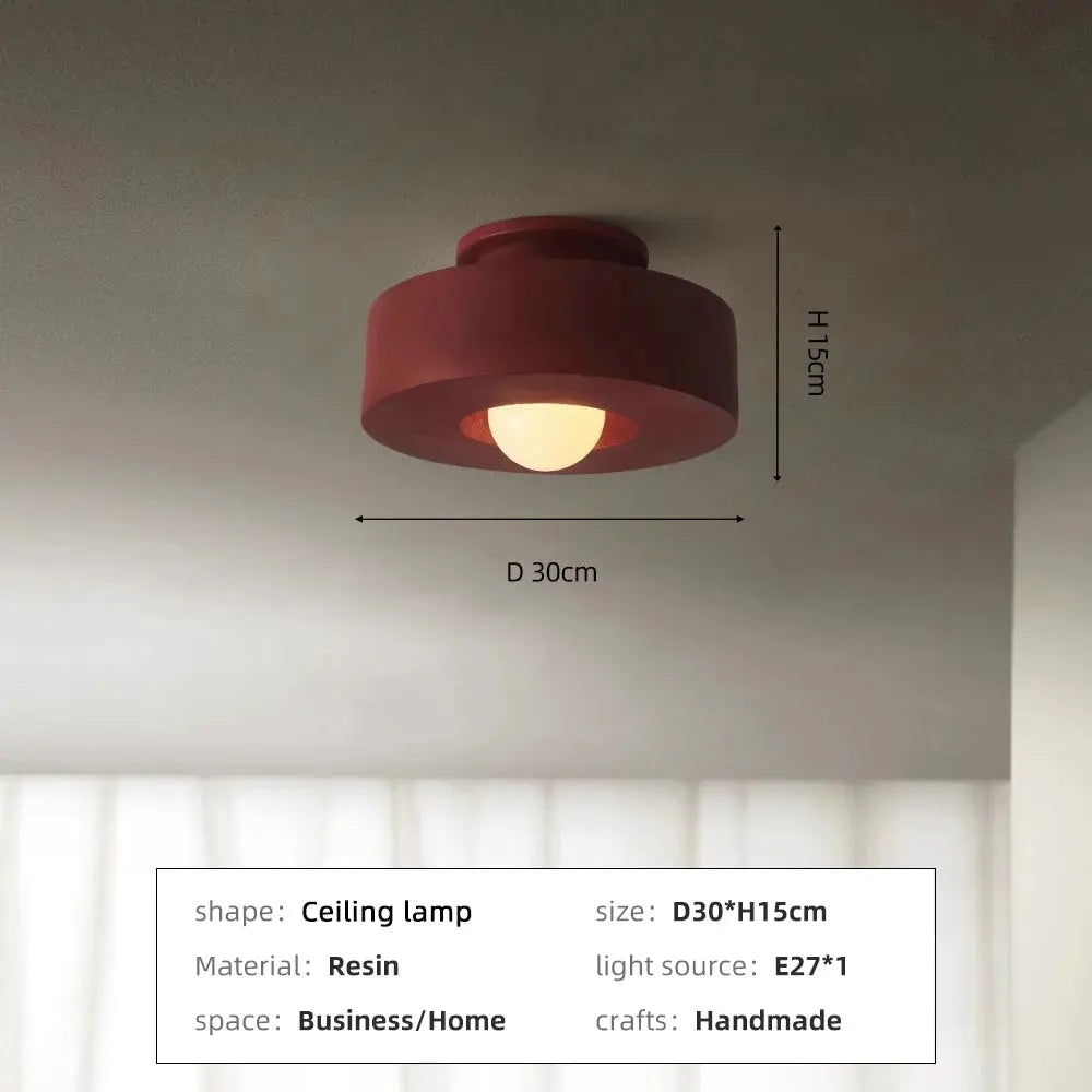 Kaja – Handmade Nordic Minimalist LED Ceiling Lamp for Simple, Elegant Lighting Monalume