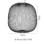 Dagmar – Designer Birdcage Dimmable Pendant Lamp for Unique, Stylish Lighting Monalume