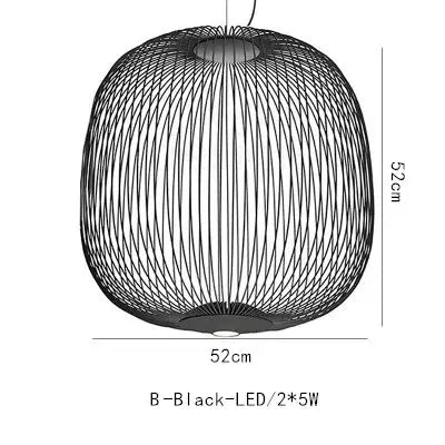 Dagmar – Designer Birdcage Dimmable Pendant Lamp for Unique, Stylish Lighting Monalume