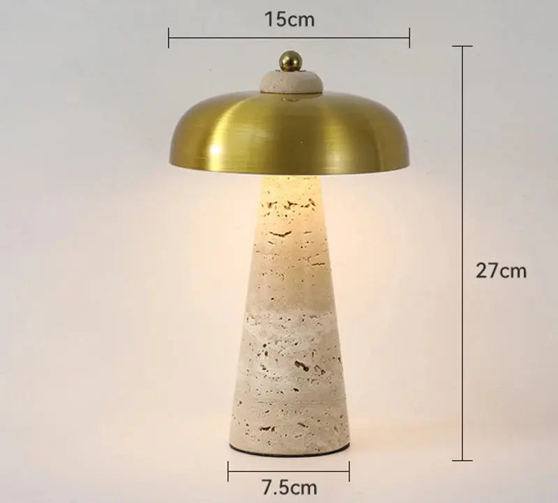 Rechargeable Yellow Cave Stone LED Table Lamp - Jorid Lampasa.com