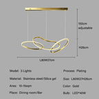 Edda – Creative Circular Dimmable LED Pendant Light for Dining Tables and Bars Monalume.com