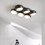 Lykke – Nordic Honeycomb Style LED Ceiling Lamp for Modern, Geometric Lighting Monalume