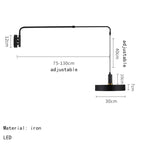 Filip – Modern Adjustable Long Arm LED Wall Lamp for Flexible Lighting Monalume