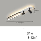 Jensen – Modern LED Ceiling Lamp with Adjustable Spotlights for Focused Lighting Monalume