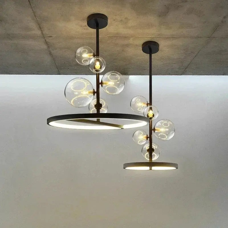 Aleksander – Nordic Artistic LED Pendant Light with Glass Ball Design Monalume.com