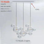 Edzard – Unique Glass Bubble Dimmable LED Pendant Light for Modern Interiors Monalume.com