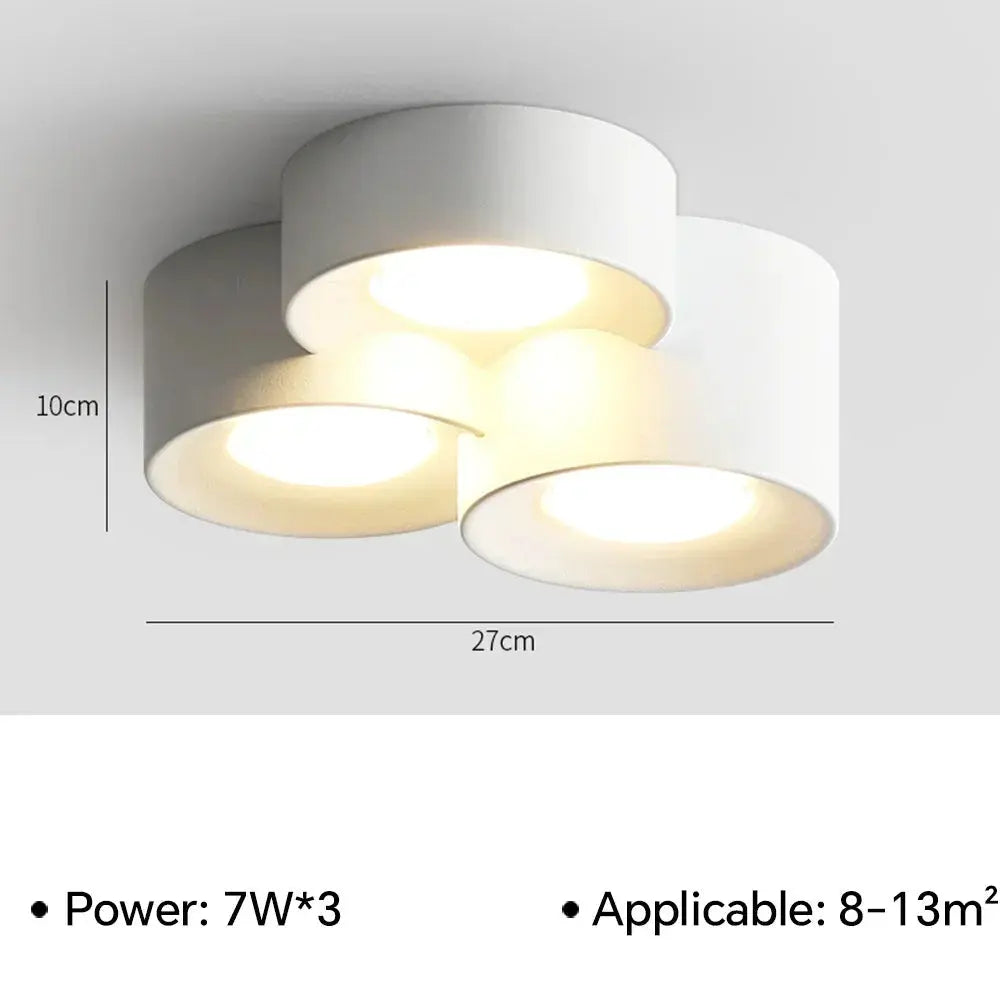 Mare – Modern LED Ceiling Lamp with Adjustable Spotlights for Focused Lighting Monalume