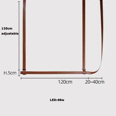 Verdandi – Minimalist Dimmable LED Pendant Light with Leather Belt Design for Dining Tables and Bars Monalume.com