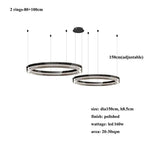 Espen – Modern Glass Circle Dimmable LED Pendant Lamp for Sleek Lighting Monalume