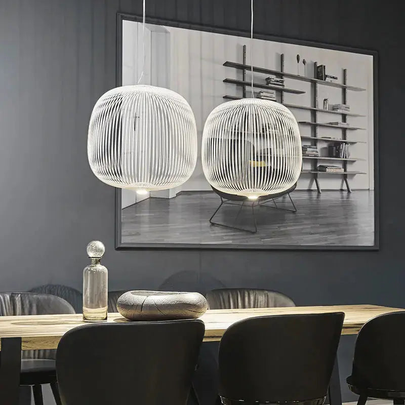 Dagmar – Designer Birdcage Dimmable Pendant Lamp for Unique, Stylish Lighting Monalume