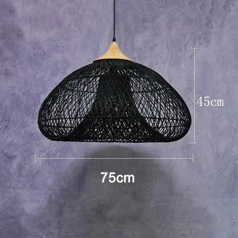 Ronja – High-Quality Handmade Rattan LED Pendant Light for Natural, Cozy Interiors Monalume