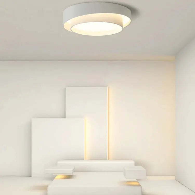 Ozzie – Round Dimmable LED Art Ceiling Lamp for Contemporary Spaces Monalume