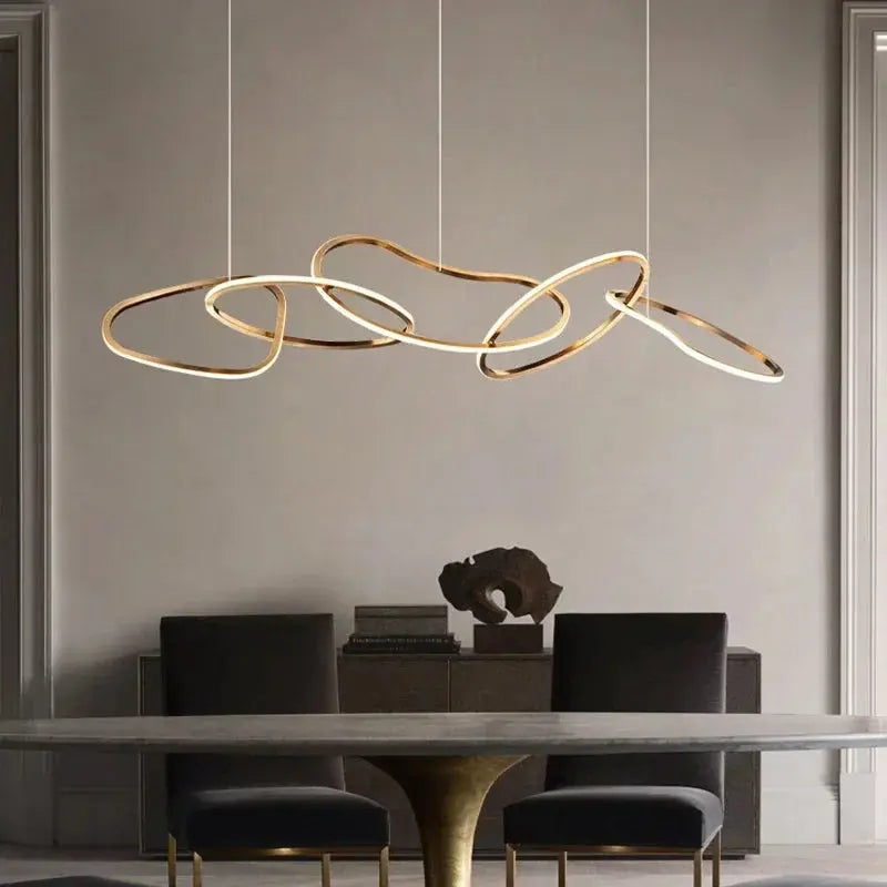 Edda – Creative Circular Dimmable LED Pendant Light for Dining Tables and Bars Monalume.com