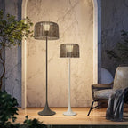 Jorunn – Waterproof IP54 Outdoor Solar LED Rattan Floor Lamp for Eco-Friendly Spaces Monalume