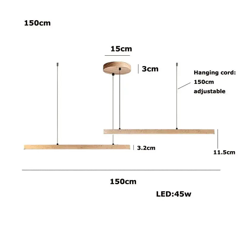 Arvid – Dimmable LED Pendant Light with Natural Stone Design for Modern Interiors Monalume.com
