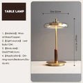 Valora – Elegant Gold Modern Glass LED Table Lamp Lampasa.com
