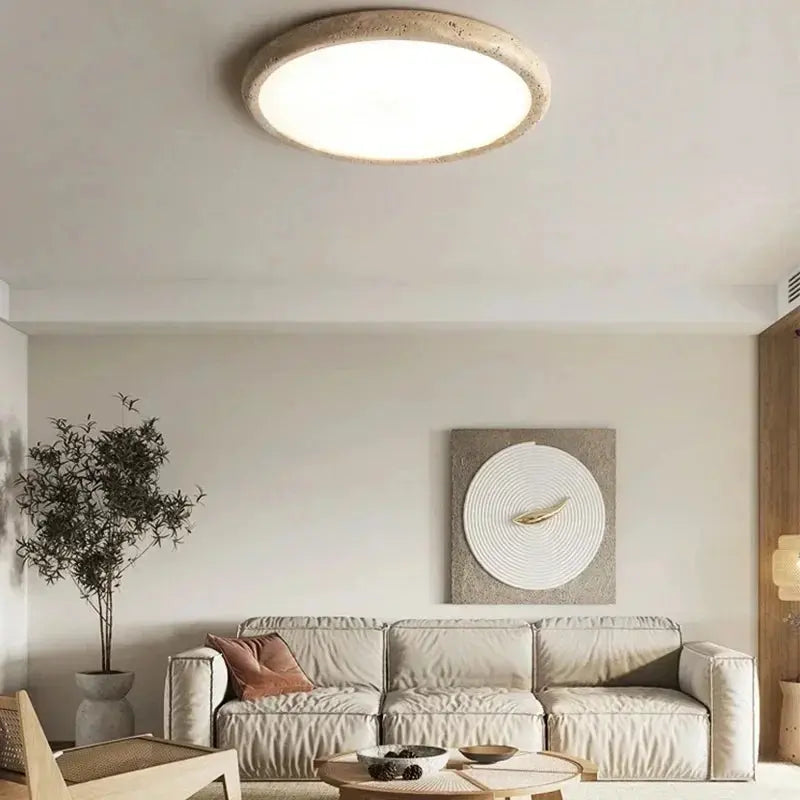 Mikael – Premium Natural Stone LED Ceiling Lamp for Elegant, Durable Lighting Monalume