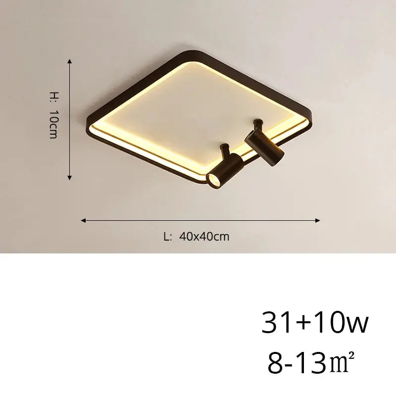Sigrid – Nordic Minimalist LED Ceiling Lamp with Adjustable Spotlight for Modern Spaces Monalume