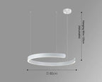 Alberte – Modern Luxury C-Ring Dimmable LED Pendant Lamp Monalume