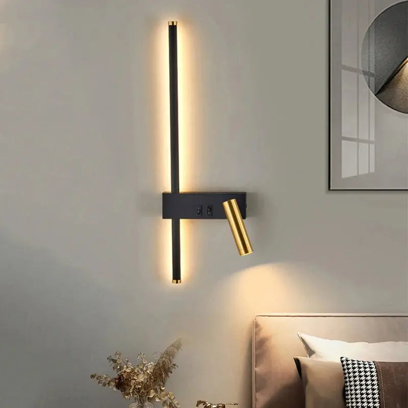 Amalie – Nordic Bedside LED Spot Wall Lamp for Minimalist, Focused Lighting Monalume