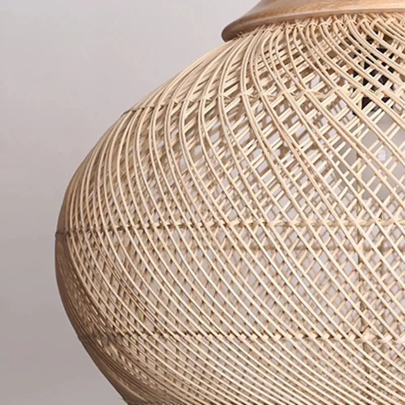 Ronja – High-Quality Handmade Rattan LED Pendant Light for Natural, Cozy Interiors Monalume