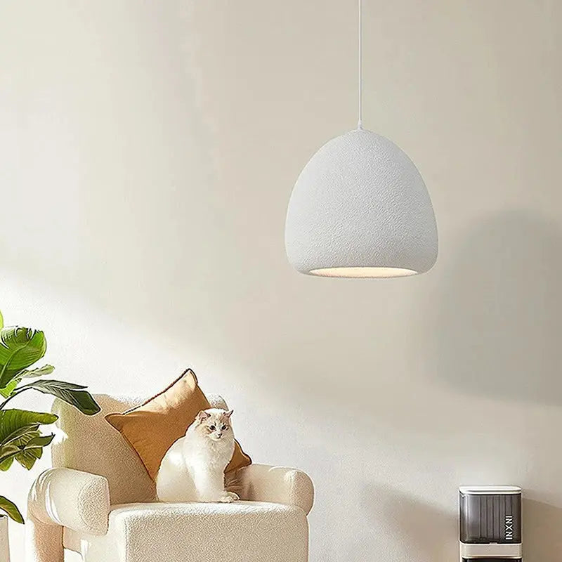 Akari – Handmade Japanese Wabi-Sabi LED Pendant Light for Minimalist Natural Interiors Monalume