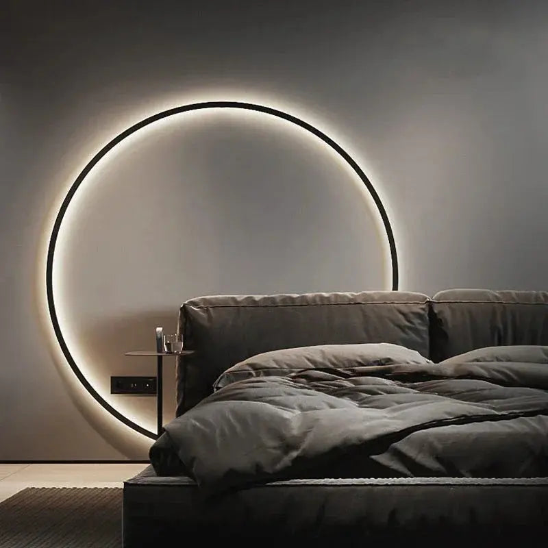 Luna – Modern Minimalist Dimmable LED Ring Wall Lamp for Sleek, Ambient Lighting Monalume