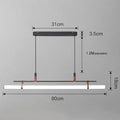 Nilsson – Dimmable Modern LED Pendant Light with Long Tube Design for Dining Tables and Bars Monalume.com