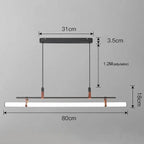 Nilsson – Dimmable Modern LED Pendant Light with Long Tube Design for Dining Tables and Bars Monalume.com