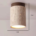 Japandi Stone Ceiling Lamp for Hallway & Porch – Raito lampasa.com
