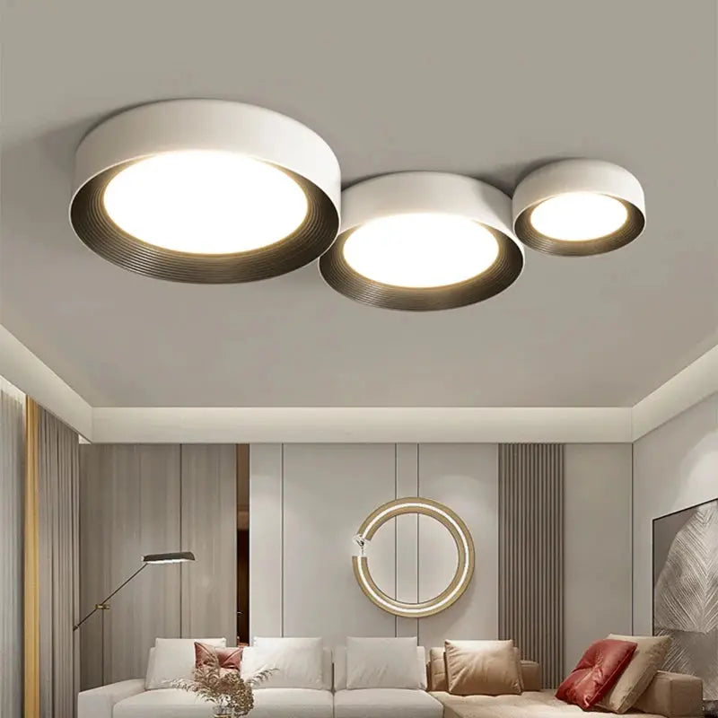 Sami – Elegant Scandinavian Circular LED Ceiling Lamp for Modern Interiors Monalume