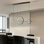 Vegard – Minimalist Double Ring Dining Table Dimmable LED Pendant Lamp Lampasa.com