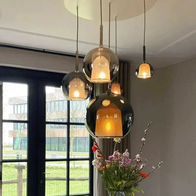 Odin – Luxury Elegant Glass Ball LED Pendant Lamp for Sophisticated Interiors Monalume
