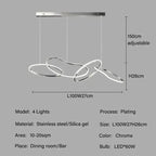 Edda – Creative Circular Dimmable LED Pendant Light for Dining Tables and Bars Monalume.com