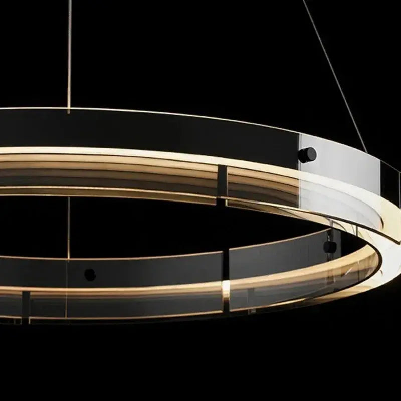 Espen – Modern Glass Circle Dimmable LED Pendant Lamp for Sleek Lighting Monalume