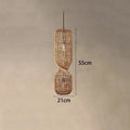 Kira – Vintage-Style Wicker LED Pendant Light for Classic, Cozy Spaces Monalume