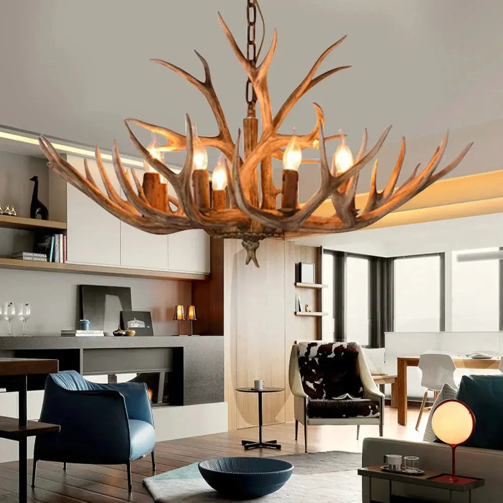 Thorben – handmade Antler Style LED Pendant Lamp Lampasa.com