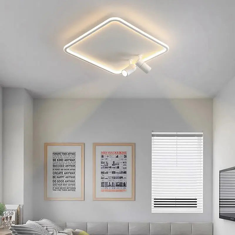 Alva – Modern Dimmable LED Ceiling Lamp with Adjustable Spotlights for Versatile Lighting Monalume