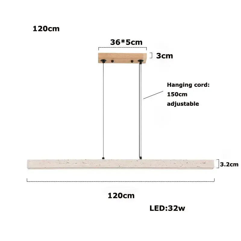 Arvid – Dimmable LED Pendant Light with Natural Stone Design for Modern Interiors Monalume.com
