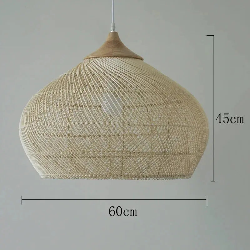 Ronja – High-Quality Handmade Rattan LED Pendant Light for Natural, Cozy Interiors Monalume