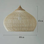 Ronja – High-Quality Handmade Rattan LED Pendant Light for Natural, Cozy Interiors Monalume