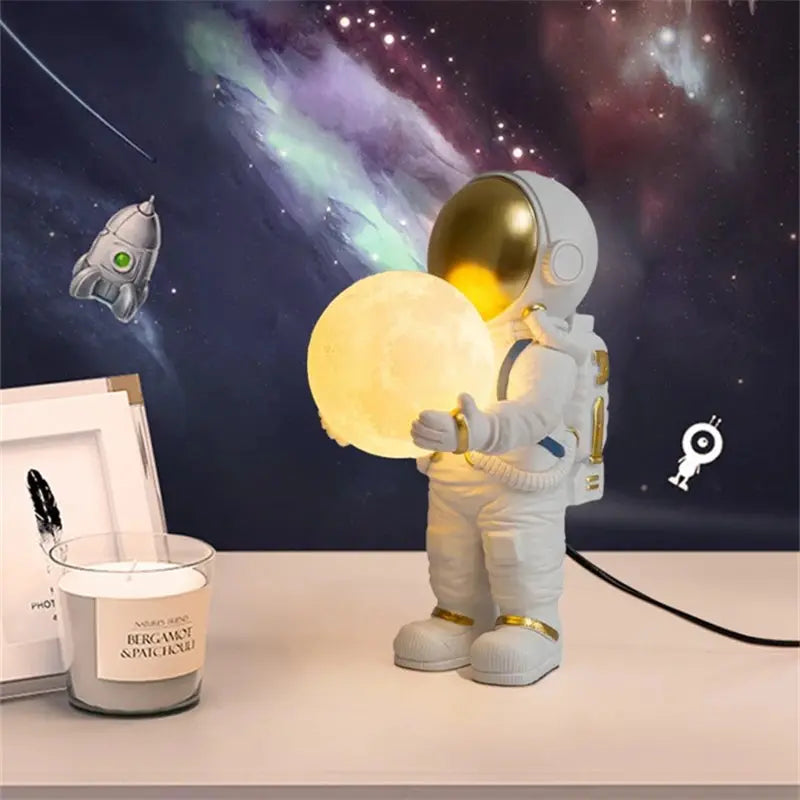 Freya – Astronaut-Themed LED Table and Wall Lamp for Unique, Playful Lighting Monalume