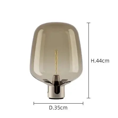 Jens – Modern Italian Blown Glass LED Table Lamp with Sleek Design Monalume